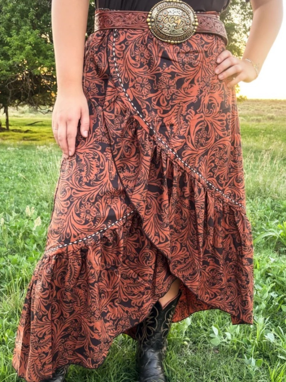 Country Tooled Skirt